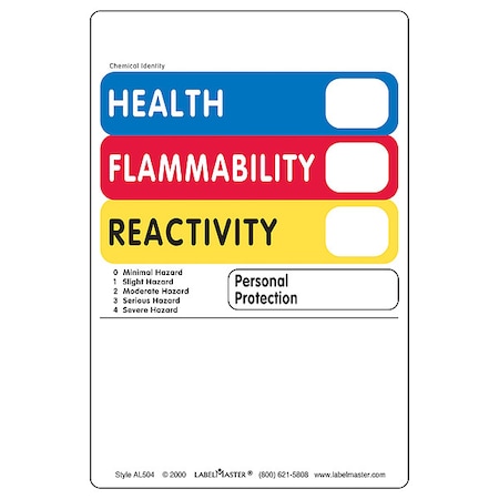 Right-To-KnowLabel, 6inH, 4inW, Paper, PK500 MPN:AL504