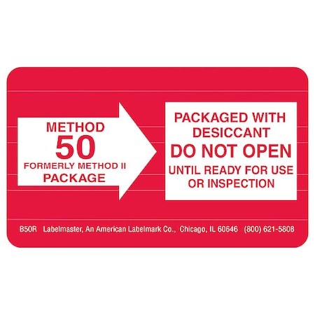 Method 50 Label, 2-1/2