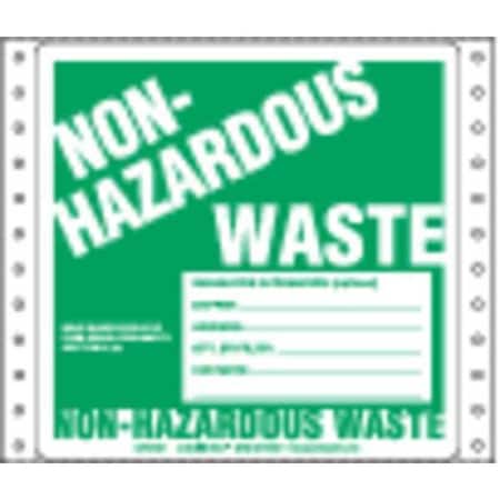 Non-Hazardous Waste, Ruled Paper, PK500 MPN:CFGWM7