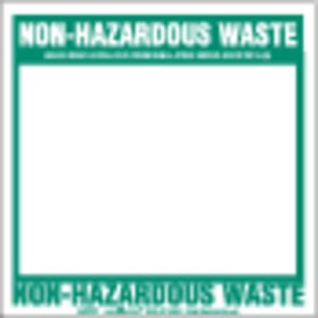 Non-Hazardous Waste Label, Vinyl, PK100 MPN:GAWMT