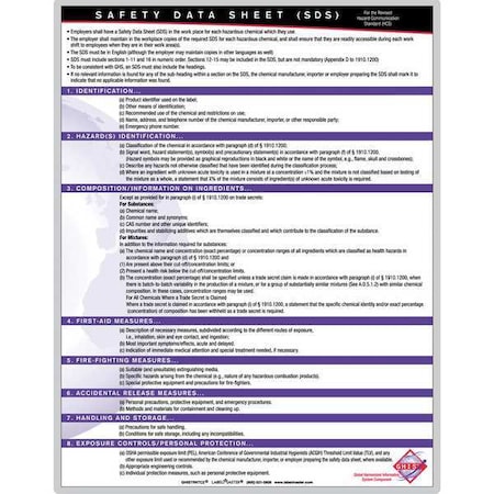 Training Chart, 11 in H x, 8 1/2 in W, Plastic MPN:GHISTRNTC2