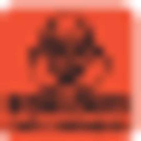 Biohazard Label, Orange, 1