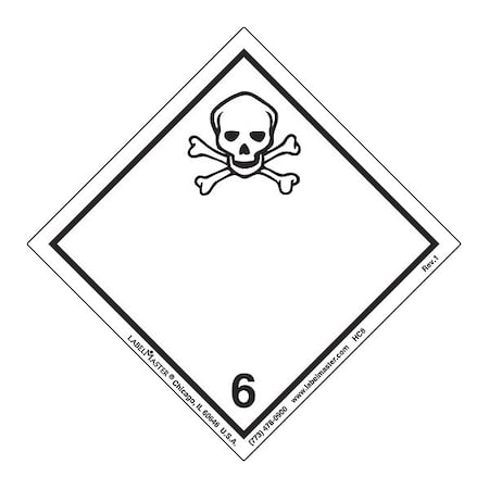 Toxic Label, International, PK500 MPN:HC8