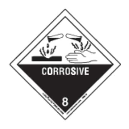 Corrosive Label, 100mmx100mm, Paper, 500 MPN:HML13