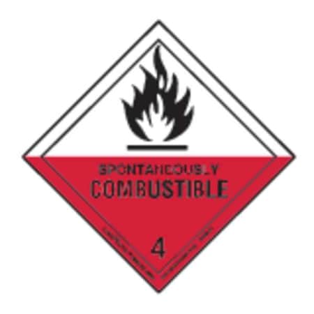Spontaneous Combust Lbl, 100mmx100mm, 500, HML21 MPN:HML21