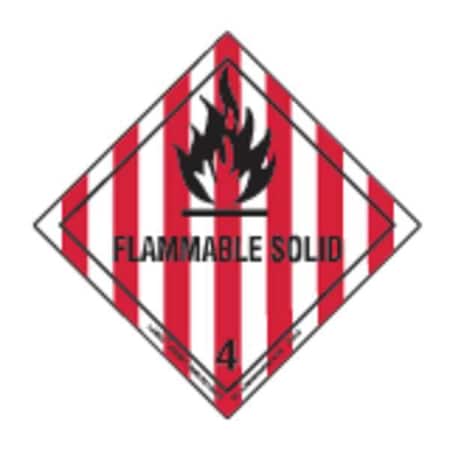 Flammable Solid Lbl, 100mmH, 100 Lbls, 100 MPN:HML5C