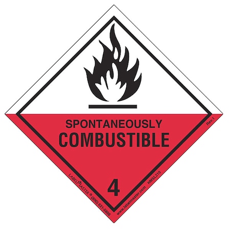 Spontaneous Combust Lbl, 100mmx100mm, 500, HMSL210 MPN:HMSL210