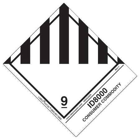 Misc Dangerous Goods Lbl, 100mmx120mm, 500, PK500 MPN:HSN4300R