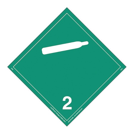Non Flammable Gas Placard, PK25 MPN:IPV3