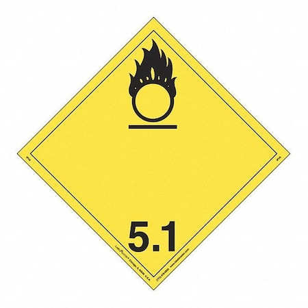 Oxidizer Placard, International, PK25 MPN:IPV6