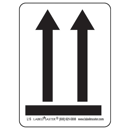 Arrows Label, 1-3-3/8in, Paper, 500, PK500 MPN:L15