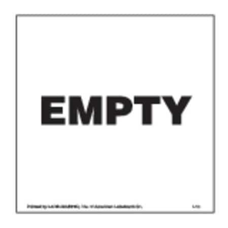 Empty Lbl, 152mmx152mm, Ppr, Blck/White, 500 MPN:L18