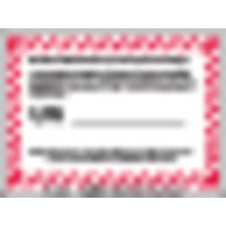 Radioactive Matl Excepted PKG Lbl, PK500 MPN:L335R