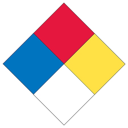 NFPA Label, 10-1/2 in H, 10-1/2 in W, Vinyl MPN:L94