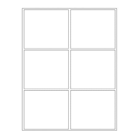 Blank Paper Die-Cut Laser, PK100, LZC6AW MPN:LZC6AW