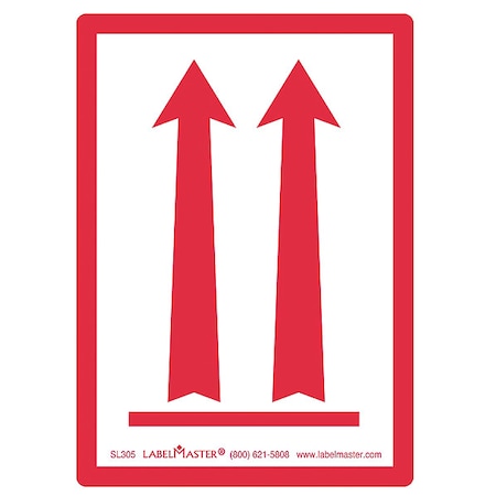Arrows Lbl, 2-15-1/8in, Polypro, 500, PK500 MPN:SL305