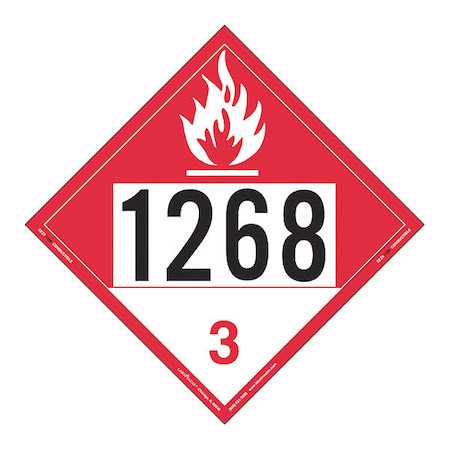 Combustible Liquid Placard, Vinyl, PK25 MPN:ZEZ91268