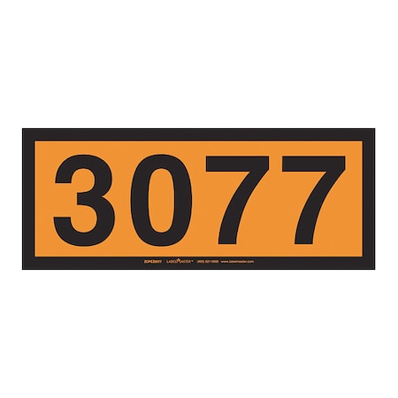 UN3077 Orange Panel, Vinyl, PK25 MPN:ZOPEZ3077