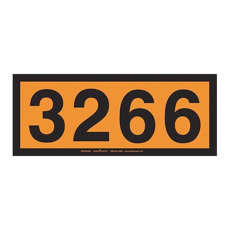 UN3266 Orange Panel, E-Z, PK25 MPN:ZOPEZ3266