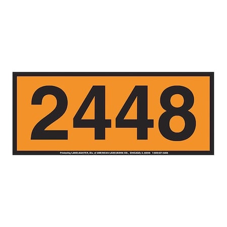 UN2448 Orange Panel, Permanent, PK25 MPN:ZOPP2448