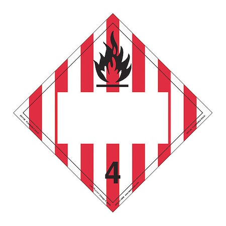 Flammable Solid Placard, PK25 MPN:ZRV13B