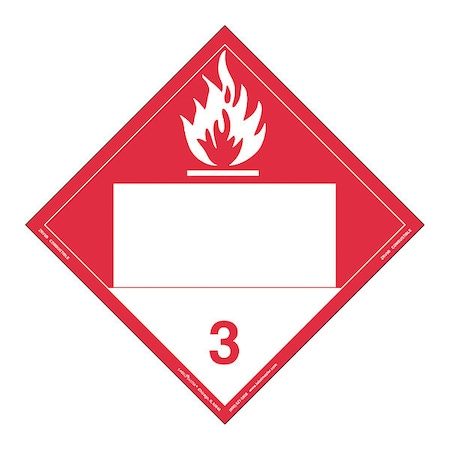 Combustible Liquid Placard, Vinyl, PK25 MPN:ZRV9B