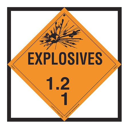 Explosives Class 1.2 1 Rail, PK25 MPN:ZTRAIL12