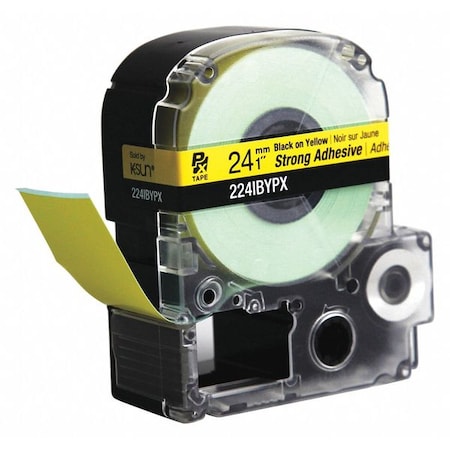 Blk Ink/Yellow Tape, Strong Adhesive, 1