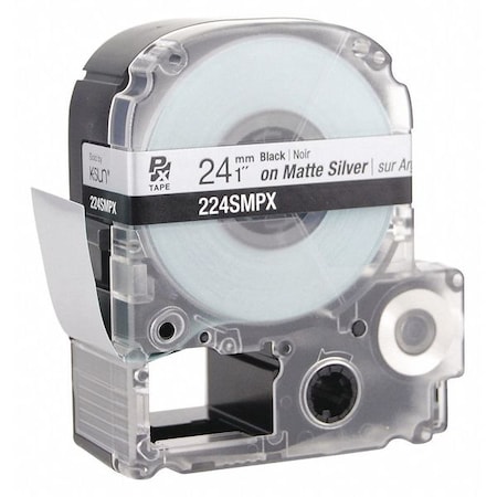 Black Ink/Silver Matte Tape, 1