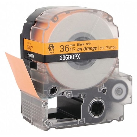 1-1/2 in Black on Orange Label Cartridge MPN:270C44