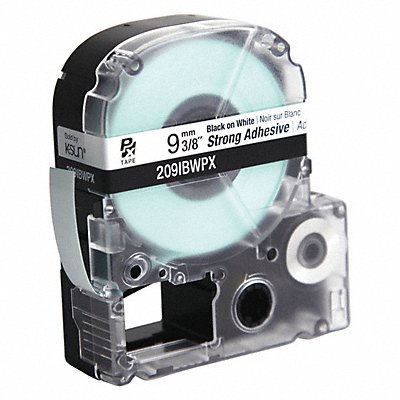 Label Tape Blk/White Strng Adhesive 3/8 MPN:209IBWPX