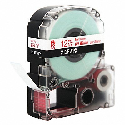 Red Ink/White Tape 1/2 W MPN:212RWPX