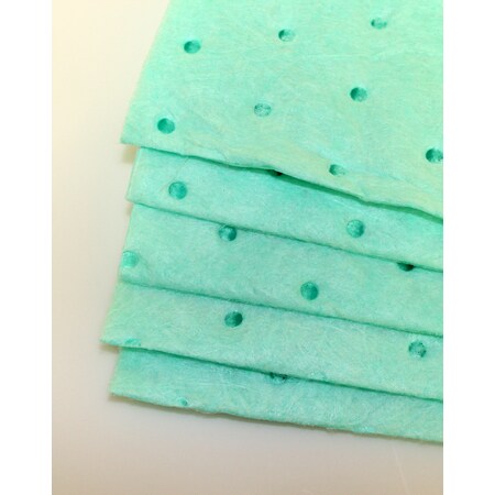 Sorbent Pad, 4.5 in x 5 in, Green, Polypropylene, 100 PK MPN:LEHAP-050450-BX