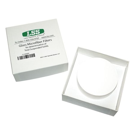 Glass Mic Filter, 3.2 cm Dia, 1.5 um, PK100 MPN:12K988