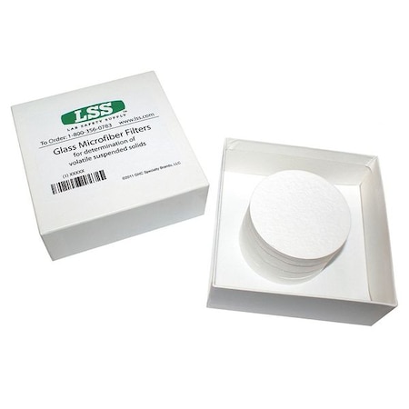 Glass Mic Filter, 11 cm Dia, 1.5 um, PK100 MPN:12K996
