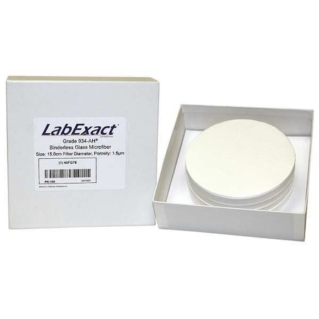 Glass Microfiber Filter, 150mm dia., PK100 MPN:LSS-AH1500