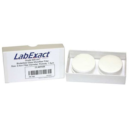 Glass Microfiber Filter, 35mm dia., PK100 MPN:LSS-AH3500