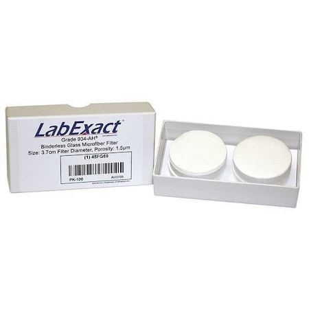 Glass Microfiber Filter, 37mm dia., PK100 MPN:LSS-AH3700