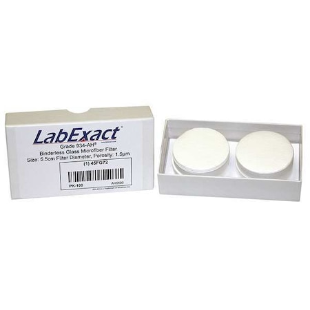 Glass Microfiber Filter, 55mm dia., PK100 MPN:LSS-AH5500