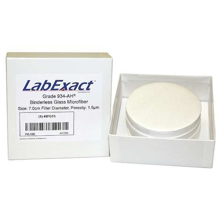 Glass Microfiber Filter, 70mm dia., PK100 MPN:LSS-AH7000
