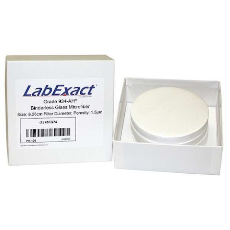 Glass Microfiber Filter, 82.6mm dia, PK100 MPN:LSS-AH8260
