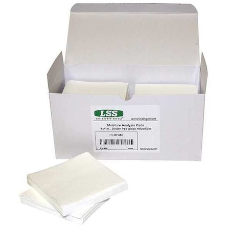 Moisture Analyzer Pad, 4 in. L, PK400 MPN:45FG80