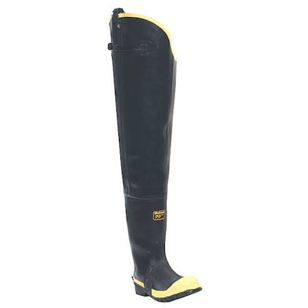 Hip Wader, Rubber Upper, Rubber Outsole, Steel Toe, 31 in Boot Height, Defined Heel Heel, Size 12 D MPN:109050