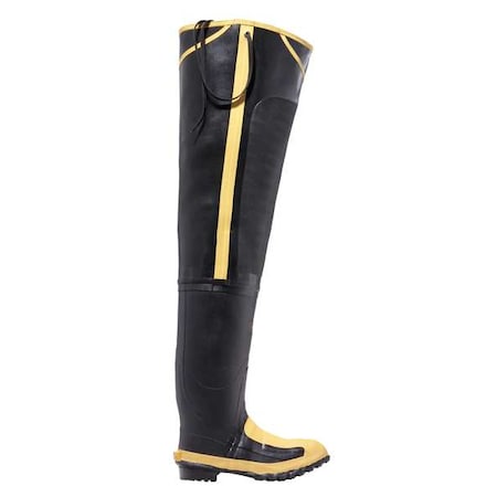 Hip Wader, Rubber Upper, Rubber Outsole, Steel Toe, 32 in Boot Height, Defined Heel Heel, Size 14 D MPN:24509099-14
