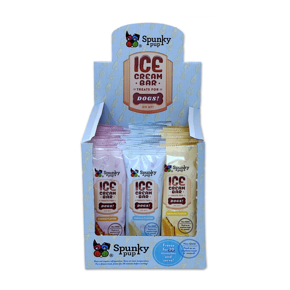 Spunky Pup Ice Cream For Dogs, 1.76 Oz, Pack Of 24 Treat Bars MPN:1739D