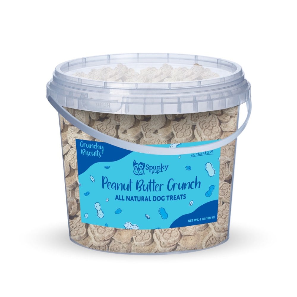 Spunky Pup Crunchy Biscuit Treats, 4 Lb, Peanut Butter MPN:6402