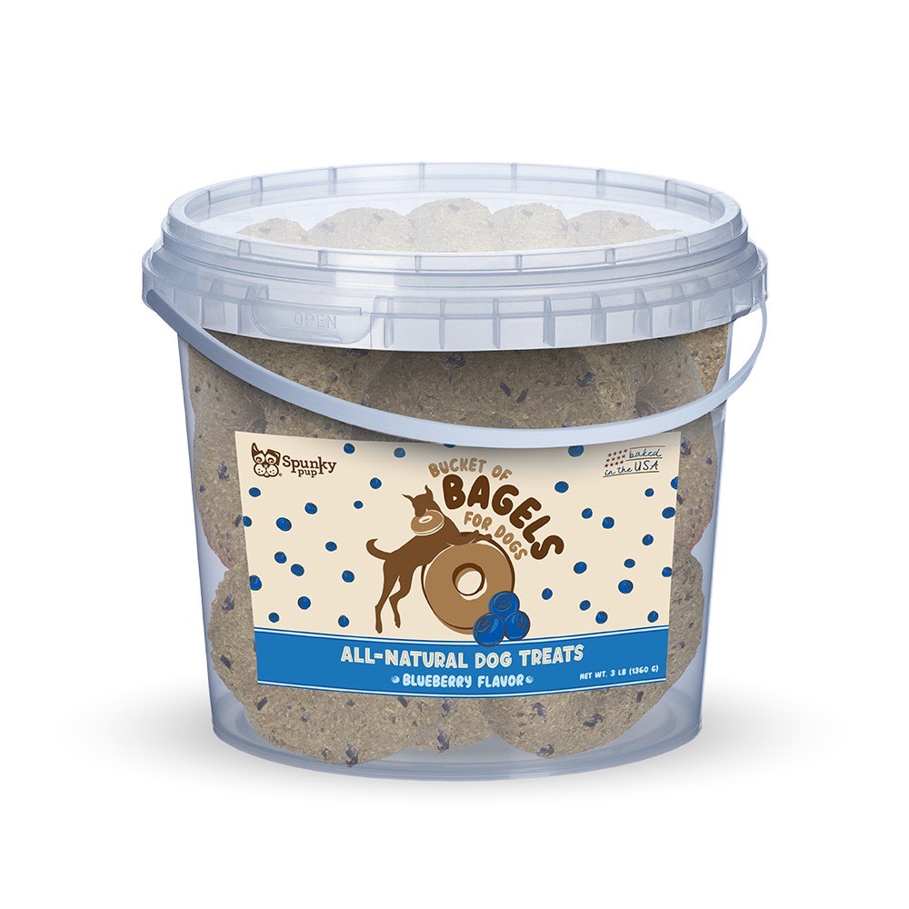 Spunky Pup Bucket of Bagels, Blueberry, 3 Lb MPN:6404