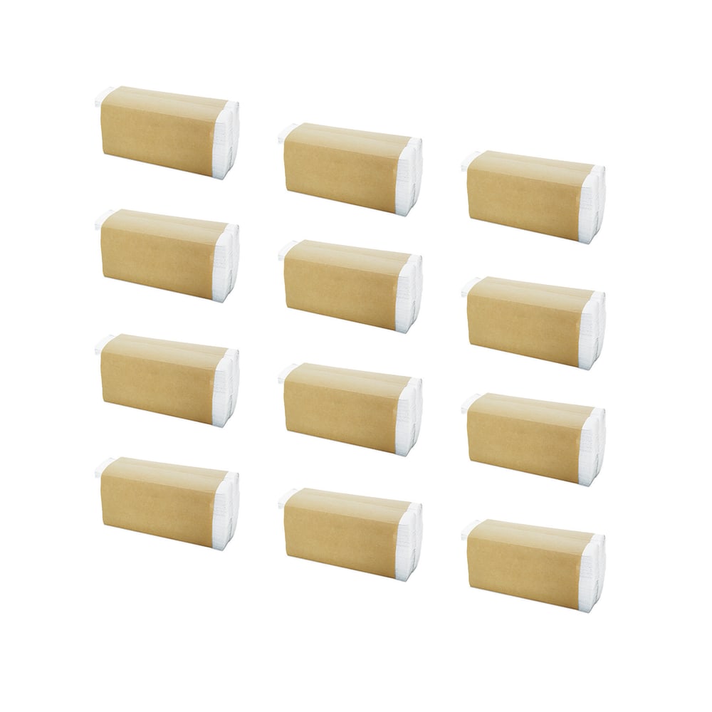 General Supply C-Fold Towels, 1-Ply, 11 x 10.13, White, 198/Pack, 12 Packs/Carton MPN:8115