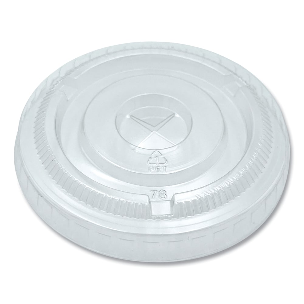 Boardwalk Cold Cup Straw-Slot Lids, Fits 9 Oz To 10 Oz Cups, Clear, Pack Of 100 Lids MPN:BWKPET910STRAWPK