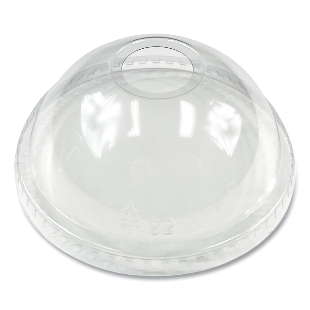 Boardwalk PET Cold Cup Dome Lids, Fits 9 Oz To 12 Oz PET Cups, Clear, Pack Of 100 Lids MPN:BWKPET912DOMEPK